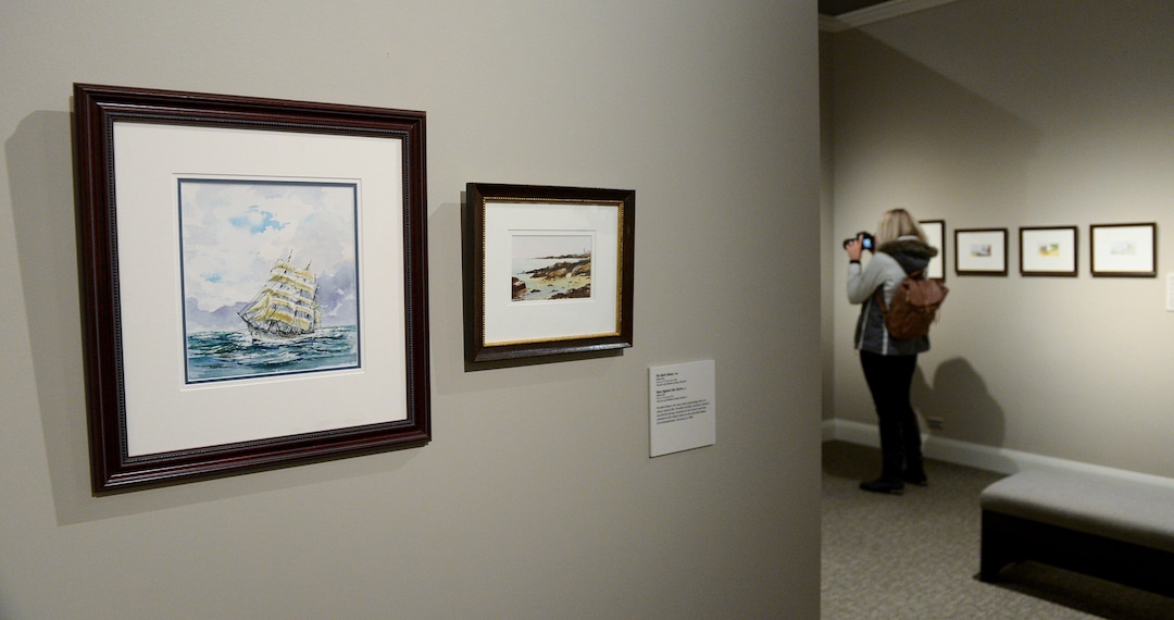 Leah Hogsten  |  The Salt Lake Tribune "The Bark Diana, 1998." A portion of Henry Eyring's extensive watercolor collection is on display now through January 21, 2019 at the Church History Museum. The collection, titled: “A Visual Journal: The Artwork of Henry B. Eyring,” reveals Eyring's memories with family, friends and trips. Eyring is second counselor in the First Presidency of The Church of Jesus Christ of Latter-day Saints.  