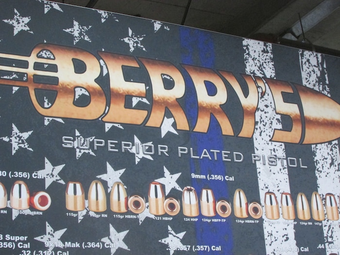 (Tom Wharton | Special to The Tribune) Berry's of St. George had a patriotic theme to its booth at the SHOT Show in Las Vegas. Pictured Jan. 23, 2018.