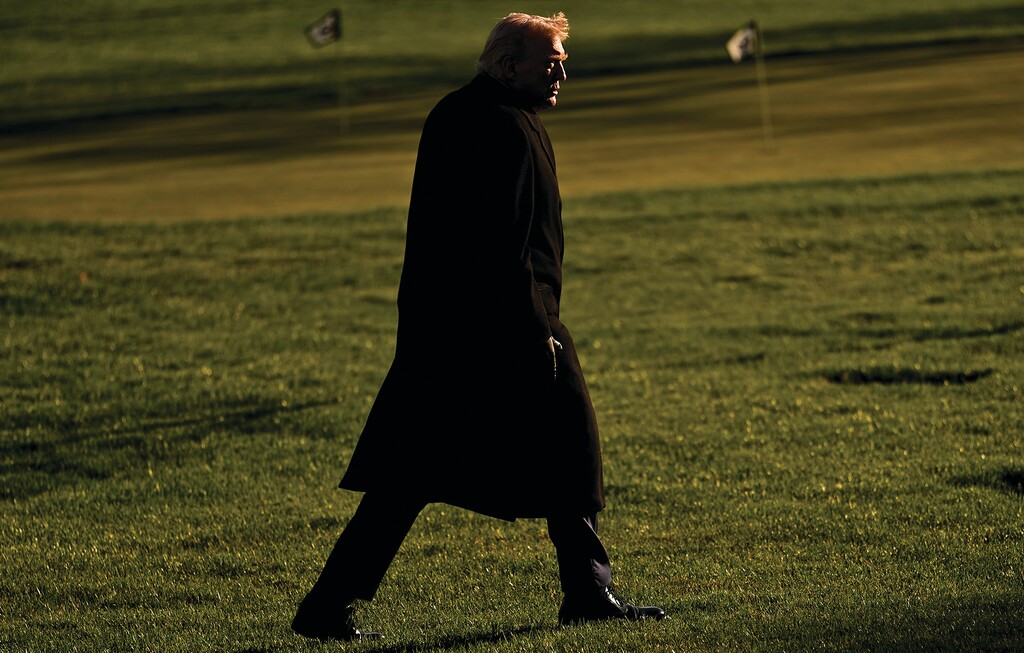 President Donald Trump arrives at the White House, Monday, March 23, 2026, in Washington. (AP Photo/Julia Demaree Nikhinson)