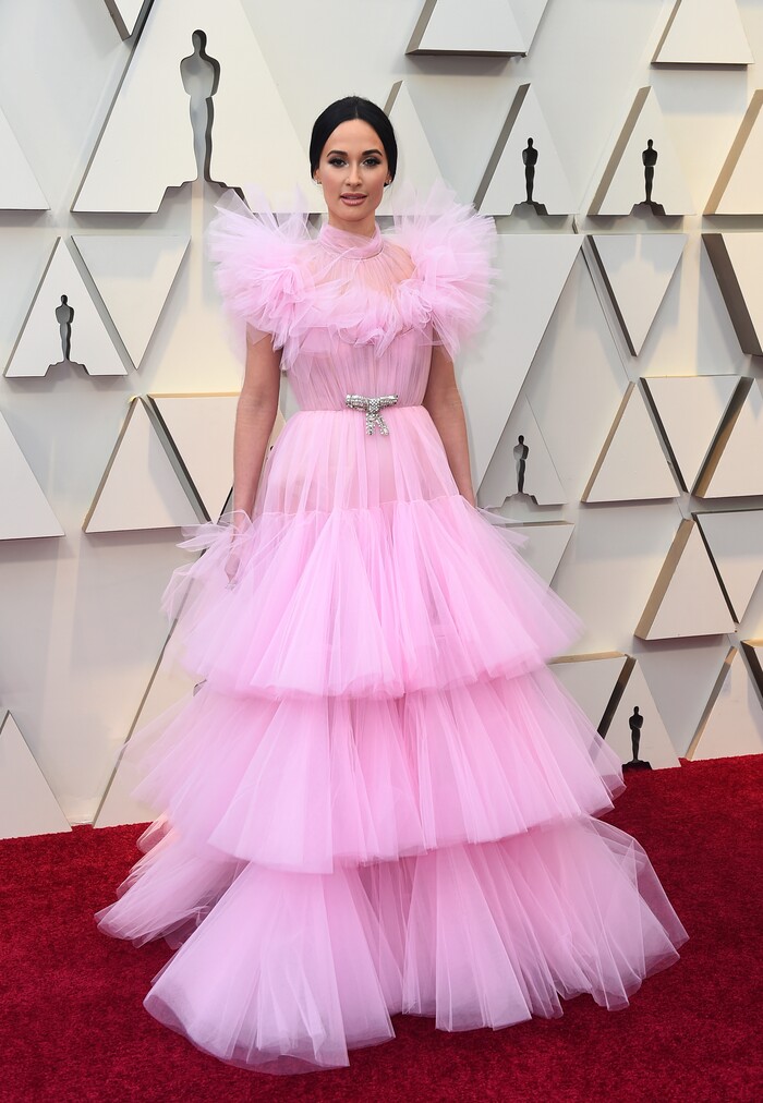 Kacey Musgraves arrives at the Oscars on Sunday, Feb. 24, 2019, at the Dolby Theatre in Los Angeles. (Photo by Jordan Strauss/Invision/AP)