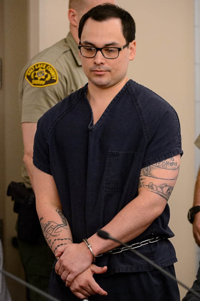 (Trent Nelson | The Salt Lake Tribune)
Jason Black, who shot and killed 24-year-old Natalia Casagrande before stealing marijuana, guns and cash, was sentenced by Judge Adam Mow in Salt Lake City, Tuesday April 10, 2018.