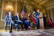 (Bethany Baker | The Salt Lake Tribune) Gov. Spencer Cox speaks during a news conference announcing Mike Menssen and 5th District Judge Matthew Bell as his appointees for the Utah Supreme Court at the Utah Capitol in Salt Lake City on Friday, Aug. 28, 2026.