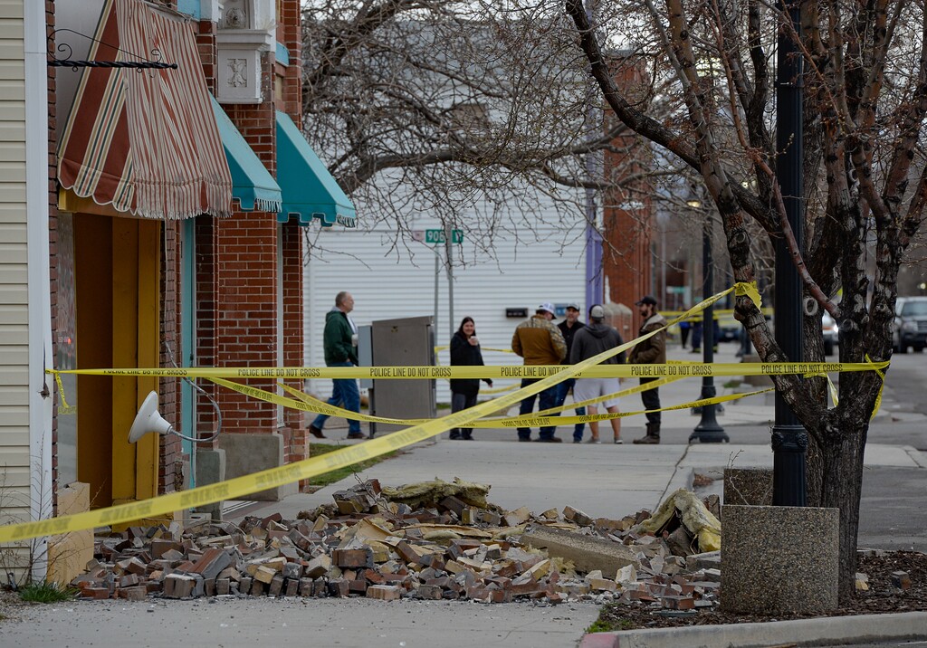 (Francisco Kjolseth | The Salt Lake Tribune) Damage can be seen in Magna, the epicenter of a magnitude 5.7 earthquake on Wednesday morning, March 18, 2020, especially along historic Main Street.