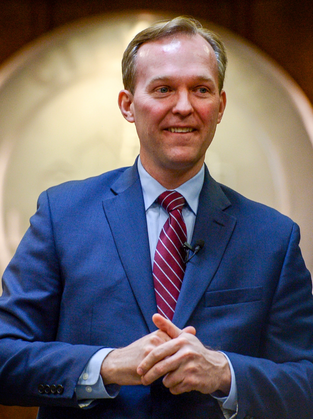 (Leah Hogsten  |  The Salt Lake Tribune)  Congressman Ben McAdams met with his constituents in Utah County during his second town hall at Lehi City Council chambers, Feb. 19, 2019.