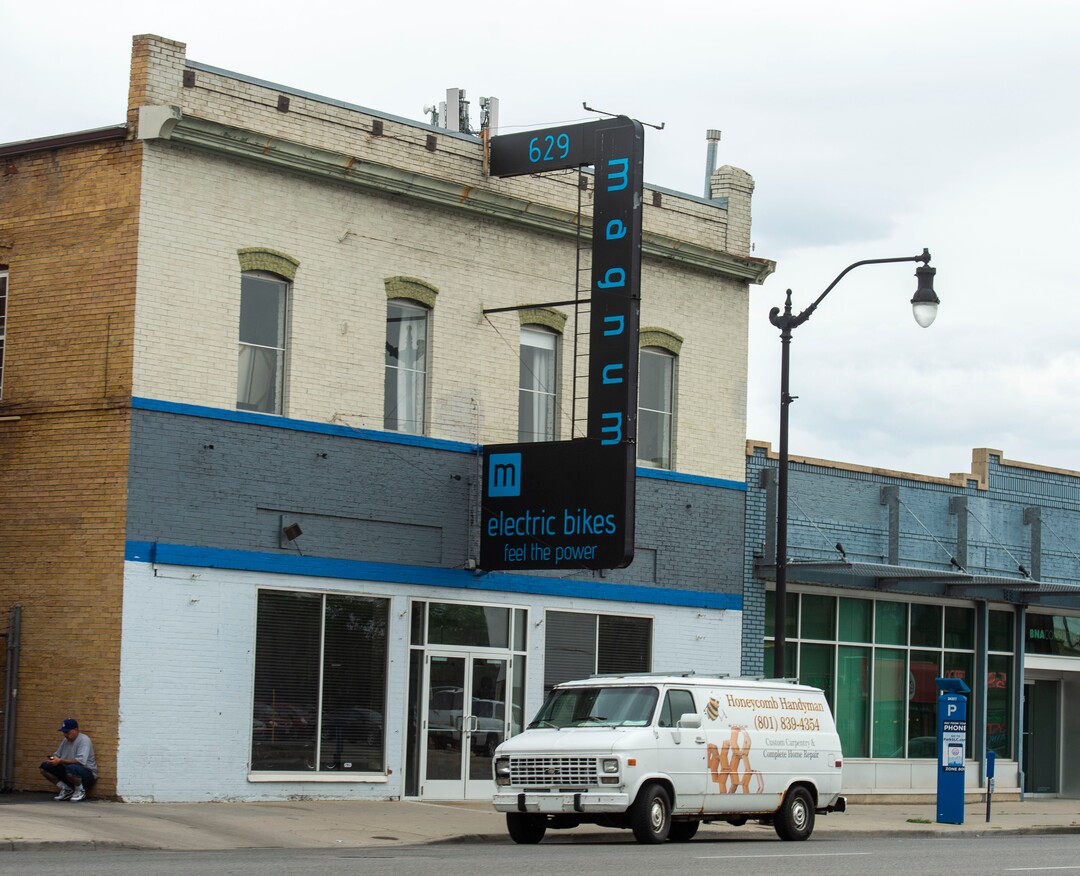 (Rick Egan  |  The Salt Lake Tribune)     Businesses on State Street, near the new homeless resource center on 131 E. 700 South, in Salt Lake City, Wednesday, July 31, 2019.