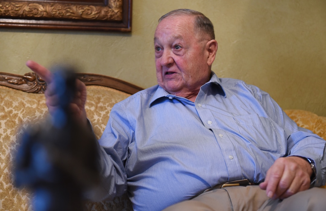 (Francisco Kjolseth  |  The Salt Lake Tribune)  Bruce Barnson, former principal of Ridgecrest Elementary who played an instrumental role in the placement of Utah's Philo T. Farnsworth's statue in Statuary Hall in Washington D.C. in 1990, makes the case to keep it there. Sen. Todd Weiler has introduced a bill for January's legislative session to replace the statue of the American inventor and television pioneer with that of Martha Hughes Cannon, the first woman state senator.