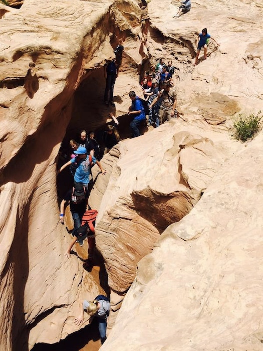 (Photo courtesy of the Bureau of Land Management) Little Wildhorse Canyon in the San Rafael Swell is one of Utah's most popular hikes. Flash floods on Monday forced many hikers to run for their lives and claimed at least one victim. Joined by several other agencies, Emery County authorities mounted a massive search for others who may remain stranded in the slot canyons near Goblin Valley State Park.
