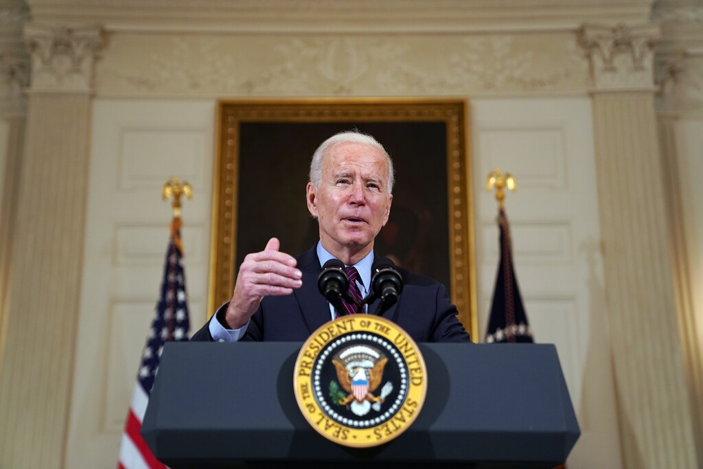 (Stefani Reynolds |The New York Times)
President Joe Biden speaks about the economy, at the White House in Washington on Friday, Feb. 5, 2021. "There has been some pushback from progressive pundits - most notably Larry Summers, but he's not alone - against President Biden's proposal for a very large Covid relief package," writes The New York Times columnist Paul Krugman.