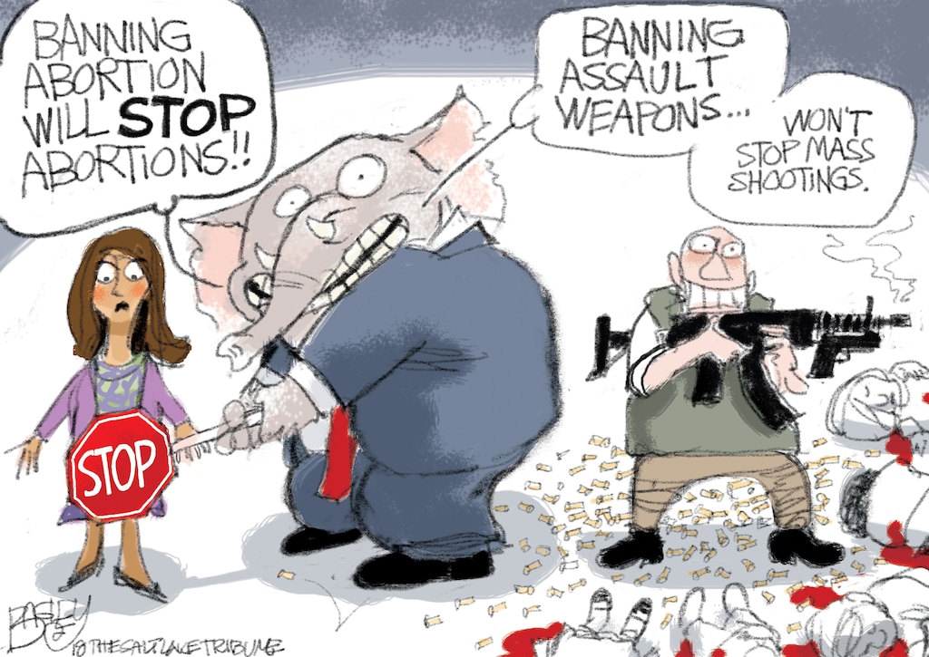 This Pat Bagley cartoon appears in The Salt Lake Tribune on Tuesday, April 10, 2018.