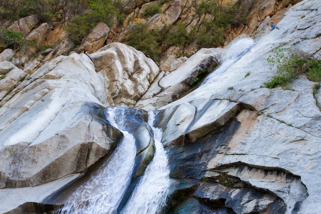 (Photo courtesy of Anthony L. Solis)
Lisa Falls is a beautiful, almost synthetic-looking spill just a .3-mile round-trip hike up Little Cottonwood Canyon.