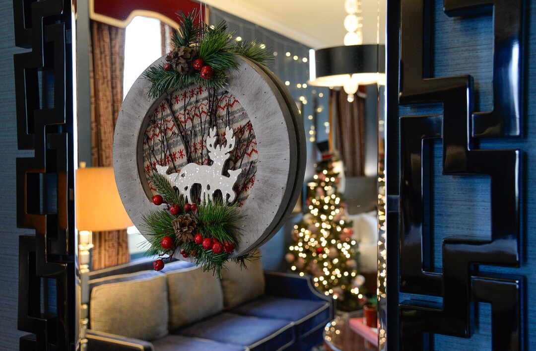 (Francisco Kjolseth  |  The Salt Lake Tribune)  The Christmas-themed suite on the 15th floor of the Hotel Monaco is decorated for the holidays. It's being offered in conjunction with the opening of The Miracle Bar.
