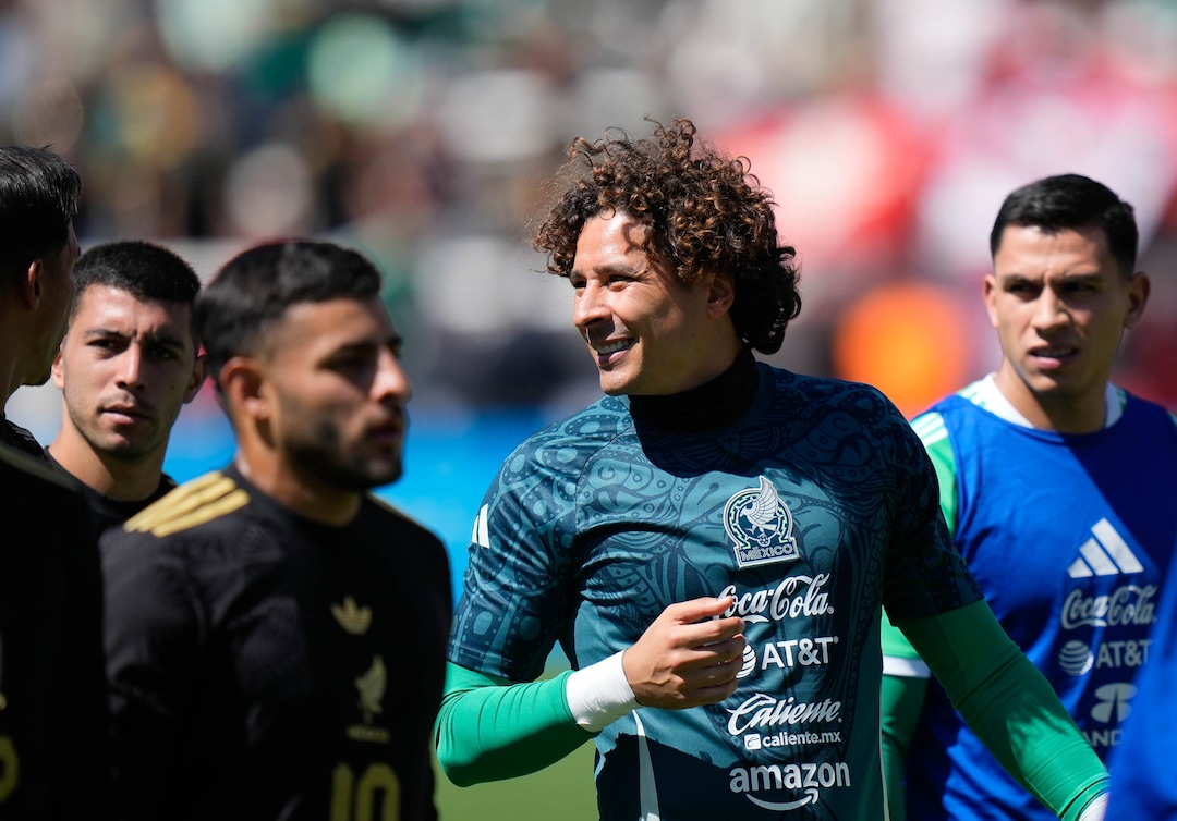 (Francisco Kjolseth  | The Salt Lake Tribune) Mexican goalkeeper Guillermo Ochoa is cheered by fans following a game between the Mexico Men’s National Team and Switzerland for a MexTour match at Rice-Eccles Stadium on Saturday, June 7, 2025.