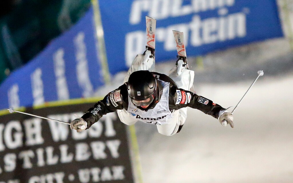 United States' Jaelin Kauf competes in the women's World Cup freestyle moguls at Deer Valley on Wednesday, Jan. 10, 2018, in Park City, Utah. (AP Photo/Rick Bowmer)