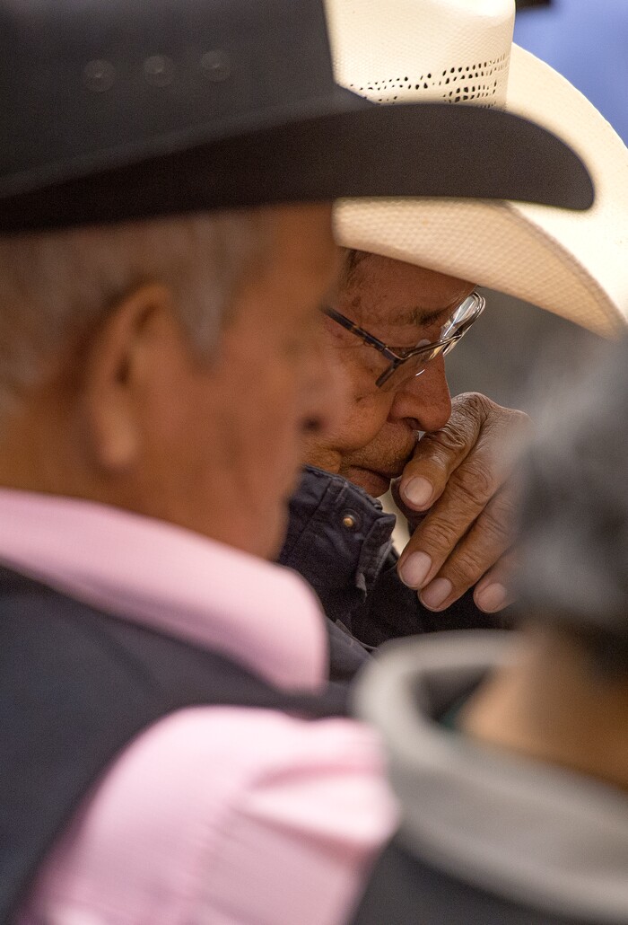 (Leah Hogsten  |  The Salt Lake Tribune)   San Juan County residents were presented with the redrawn voting district for the county commission seats during hearings in Monticello and Bluff, November 16, 2017. The proposals would ensure significant American Indian majorities in two of three County Commission districts and on four of five school board voting districts as the result of a January 2012 lawsuit filed in U.S. District Court by the Navajo Nation. The lawsuit seeks the redrawing of voting districts to reflect the 2010 U.S. Census.