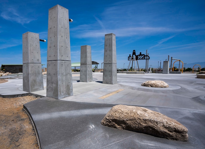 (Rick Egan | The Salt Lake Tribune) The playground at Magna Regional Park, photographed on June 17, 2021, is under construction, but the park has an estimated opening date in August.