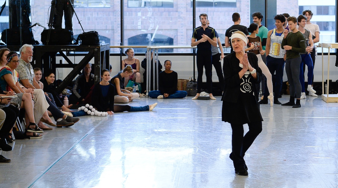 (Francisco Kjolseth  |  The Salt Lake Tribune)  Choreographer Millicent Hodson addresses the crowd as Ballet West presents a 20-minute rehearsal performance of its upcoming "Le Chant du Rossignol," followed by a discussion of how to stage the 1925 production in a racially sensitive way.