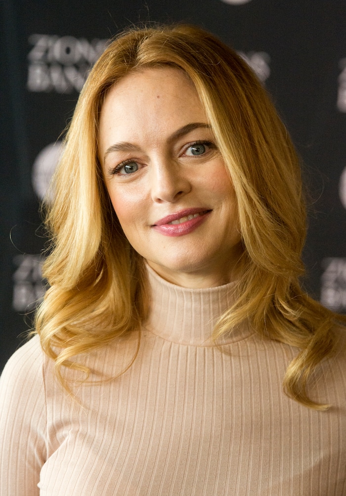 (Rick Egan  |  The Salt Lake Tribune)    Featured guest Heather Graham, on the red carpet at the 2018 Sundance Film Festival Utah Women’s Leadership Celebration in Park City on Thursday, Jan. 25, 2018.
