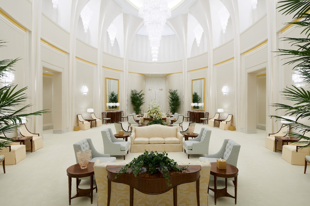 (The Church of Jesus Christ of Latter-day Saints) The Celestial Room of the newly renovated Washington D.C. Temple.