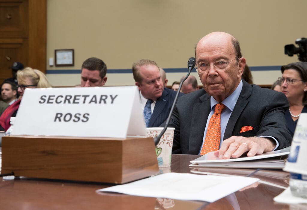 (J. Scott Applewhite | The Associated Press) In this Oct. 12, 2017, file photo, Commerce Secretary Wilbur Ross appears before the House Committee on Oversight and Government Reform to discuss preparing for the 2020 Census, on Capitol Hill in Washington. The Commerce Department says the 2020 U.S. Census will include a question about citizenship status. Commerce says in a news release issued Monday night that the citizenship data will help the Justice Department enforce the Voting Rights Act, which protects minority voting rights. But opponents say the question will discourage immigrants from responding to the census.
