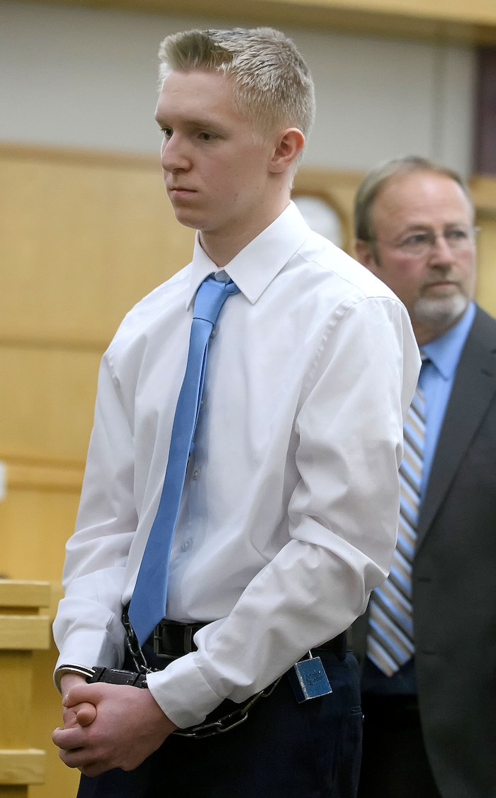 (Eli Lucero  |  Pool Photo)  Jayzon Decker is led out of the courtroom after his sentencing hearing for attempted aggravated murder and obstructing justice, Wednesday, Feb. 7, 2018, in Logan, Utah. Decker received a sentence of 15 years to life for planning and being present at the shooting of Deserae Turner in February 2017, and leaving her for dead in a dry irrigation canal in Smithfield, Utah.