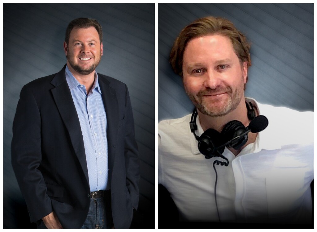(Photos courtesy ESPN 700) ESPN 700 radio hosts Bill Riley and Spence Checketts are the key voices at the Utah sports radio station, which is enjoying a radio ratings resurgence.