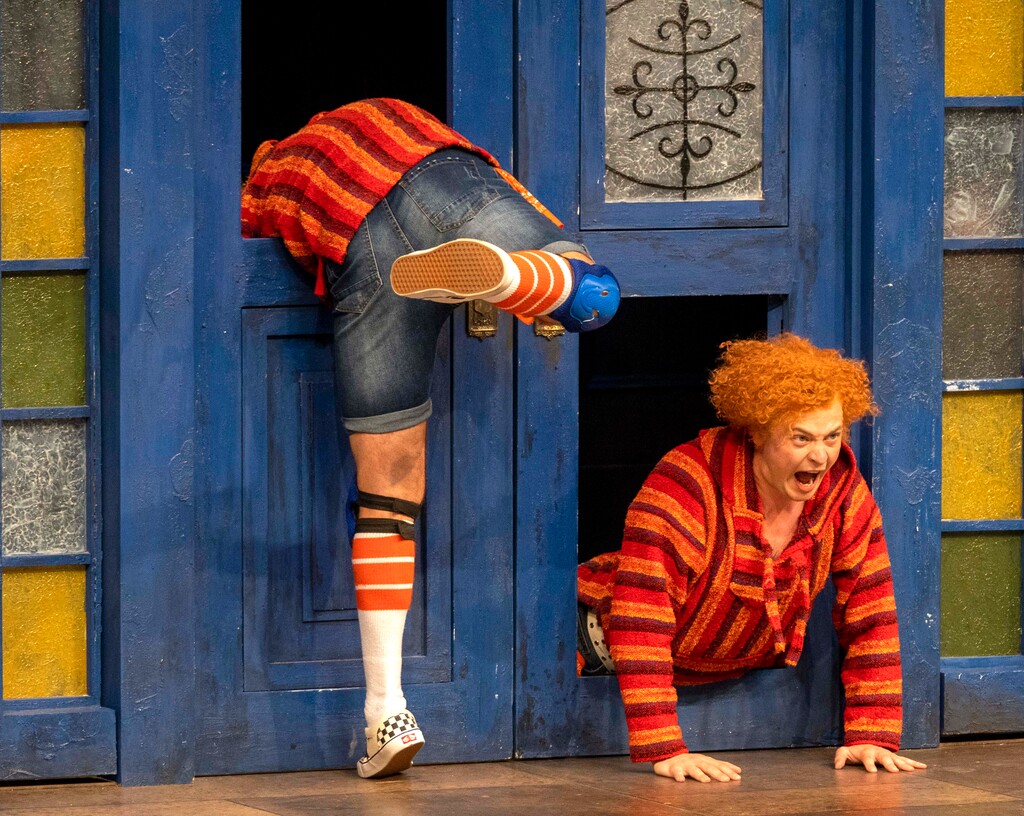 (Rick Egan | The Salt Lake Tribune) Michael Doherty plays Dromio of Syracuse in "The Comedy of Errors" at the Utah Shakespeare Festival in Cedar City, on Saturday, July 3, 2021. 