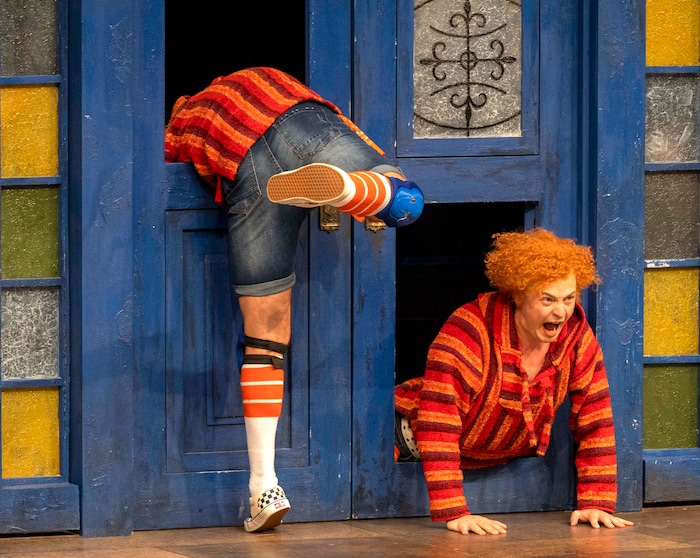 (Rick Egan | The Salt Lake Tribune) Michael Doherty plays Dromio of Syracuse in "The Comedy of Errors" at the Utah Shakespeare Festival in Cedar City, on Saturday, July 3, 2021.