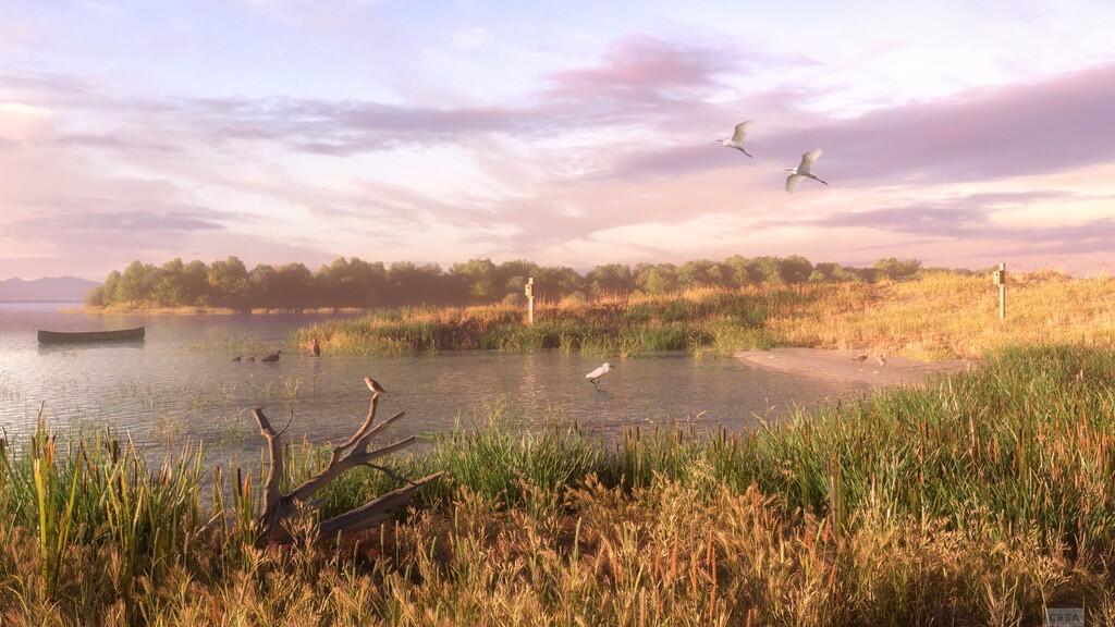 Lake Restoration Solutions | Estuary Island (Concept Art)
