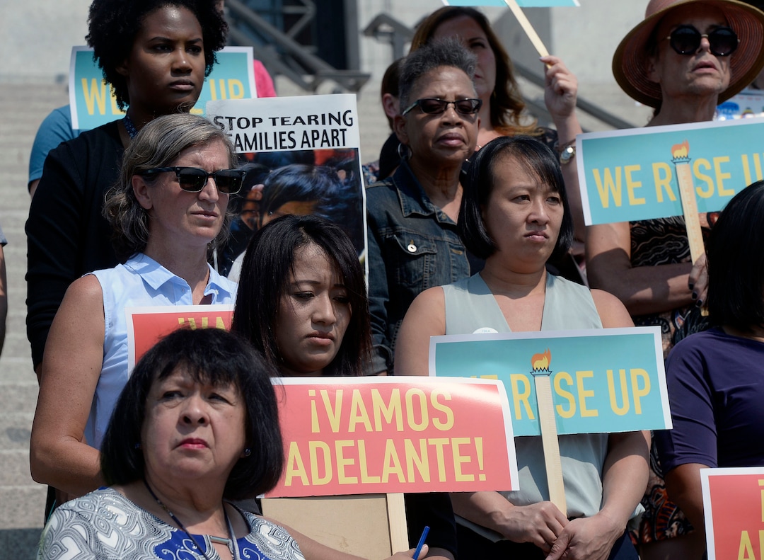 (Al Hartmann  |  The Salt Lake Tribune) 	
A diverse group gathers on the steps of the Utah Capitol on Tuesday, Sept. 5, 2017, with Comunidades Unidas (Communities United), an organization that says that the Trump adminstration's plans to end the DACA program is bad for Utah's families and economy. Individuals, including 'Dreamers," spoke out for Congress to come up with alternative legislation.
