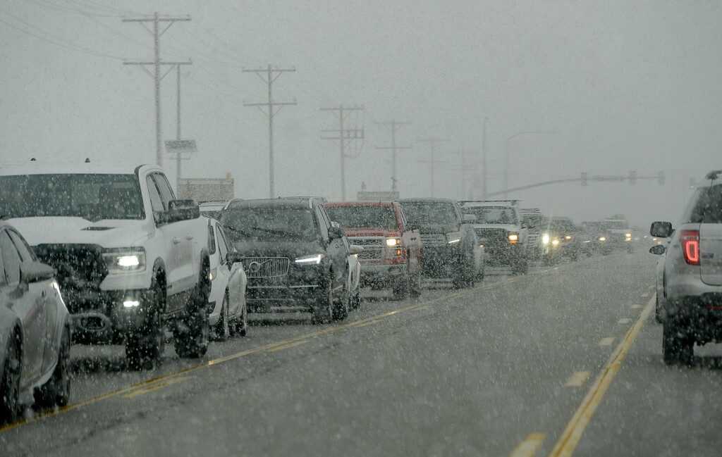 (Francisco Kjolseth  |  Tribune file photo)  Bumper to bumper conditions along SR-248 in Park City on Thursday, Dec. 12, 2019.