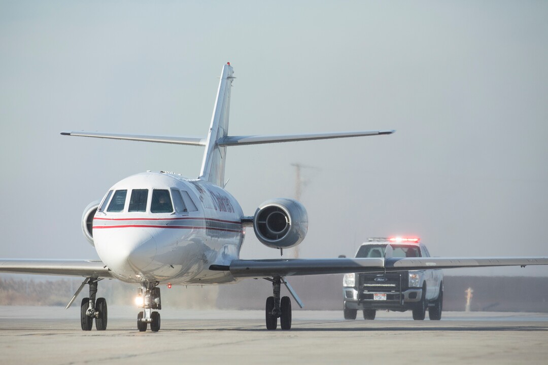 (Matt Herp  |  The Ogden Standrad Examiner/Pool) An aircraft containing the remains of Maj. Brent R. Taylor arrives at Roland R. Wright Air National Guard Base in Salt Lake City, Utah, on Wednesday, Nov. 14, 2018. Taylor, 39, of North Ogden, died Nov. 3, 2018, in Afghanistan of wounds sustained from small arms fire. His funeral is scheduled for Saturday, Nov. 17, in Ogden.