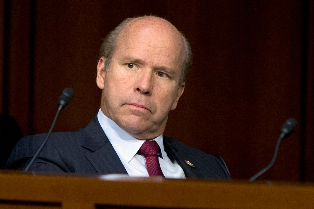 In this photo taken Dec. 3, 2015, Sen. John Delaney, D-Md. is seen on Capitol Hill in Washington. Delaney says he's running for president, instead of governor or re-election in 2018.  (AP Photo/Jacquelyn Martin)