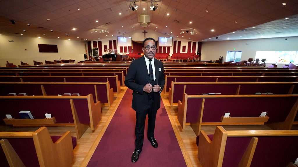 (Photo courtesy of Calvary Baptist Church)  The Rev. Oscar Moses, pastor of Calvary Baptist Church, Thursday, Sept. 17, 2020, in Salt Lake City.  The church is being used as a vaccination center to reach Black congregants.