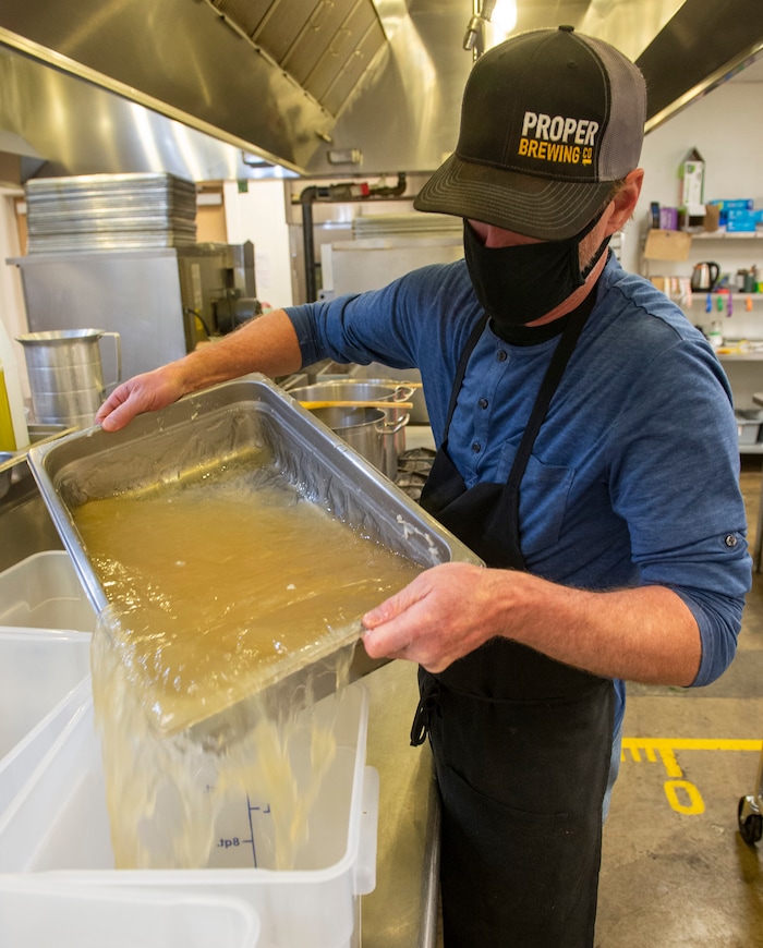 (Rick Egan | The Salt Lake Tribune) Tom Grant works in the kitchen at The Blended Table, on Wednesday, Dec. 2, 2020.