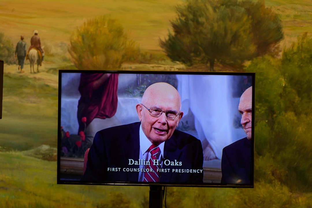 (Trent Nelson | The Salt Lake Tribune)  Dallin H. Oaks addresses members of the LDS church, Tuesday January 16, 2018. Oaks was named the new First Counselor in the First Presidency, while Russell M. Nelson was named the 17th president of the nearly 16 million-member Church of Jesus Christ of Latter-day Saints.