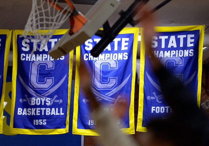 (Leah Hogsten | The Salt Lake Tribune) Cyprus High School fans must have been thrilled when their new gym opened in 1955 and the Pirates rewarded them with a state basketball championship. Cyprus High School has grown and changed since the gym and what may be the state's oldest operating indoor pool were constructed in 1955. A new school is in the works, badly needed to accommodate a growing population on the west side's close-knit community, where long-time fans show up no matter how good or bad the Pirates are.