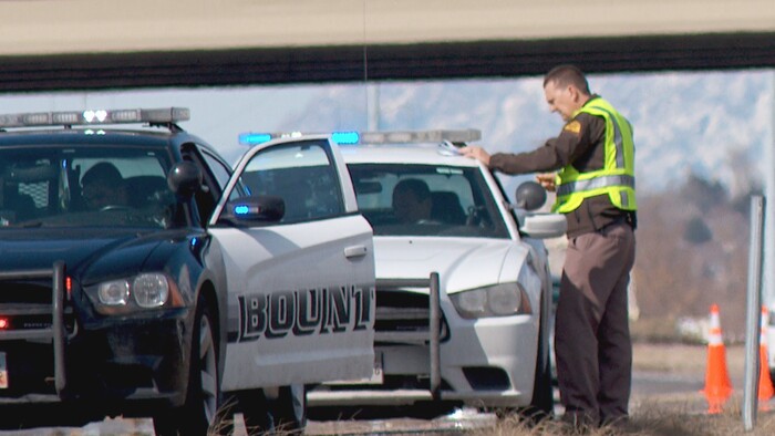 (Courtesy KUTV) Two people are dead after a 91-year-old man driving the wrong way on Legacy Parkway collided head-on with another car on Wednesday afternoon.