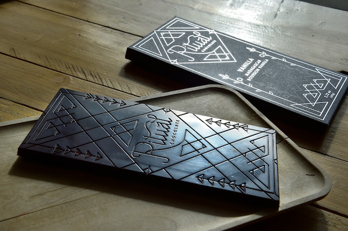 (Scott Sommerdorf   |  The Salt Lake Tribune)   
The Ritual Chocolate dark chocolate vanilla bar.