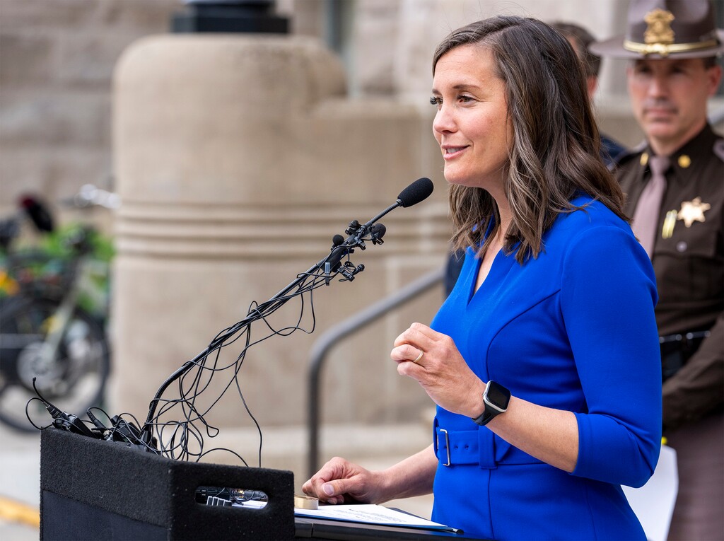 (Rick Egan | The Salt Lake Tribune) Salt Lake City Mayor Erin Mendenhall, shown in May, has tested positive for COVID-19 and is experiencing mild symptoms.