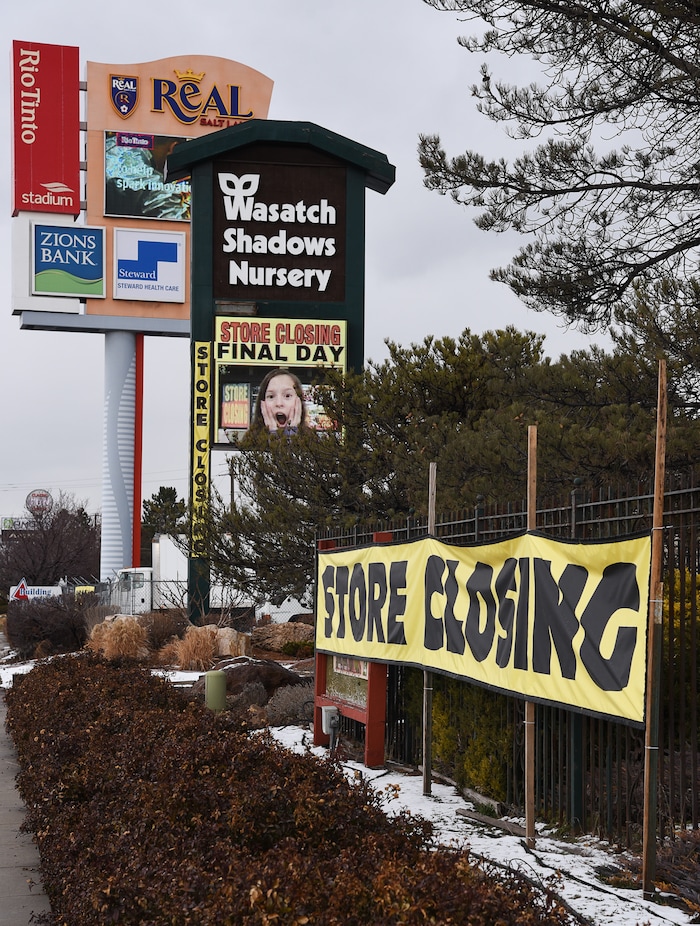 (Francisco Kjolseth  |  The Salt Lake Tribune)  Wednesday marks the official last day of business for Wasatch Shadows garden and landscape center in Sandy. After 42 years, owners, Loren and Debbie Nielsen, are retiring. They have sold the 10 acre plot, just west of the Real Soccer Stadium, to Sandy City for future development.