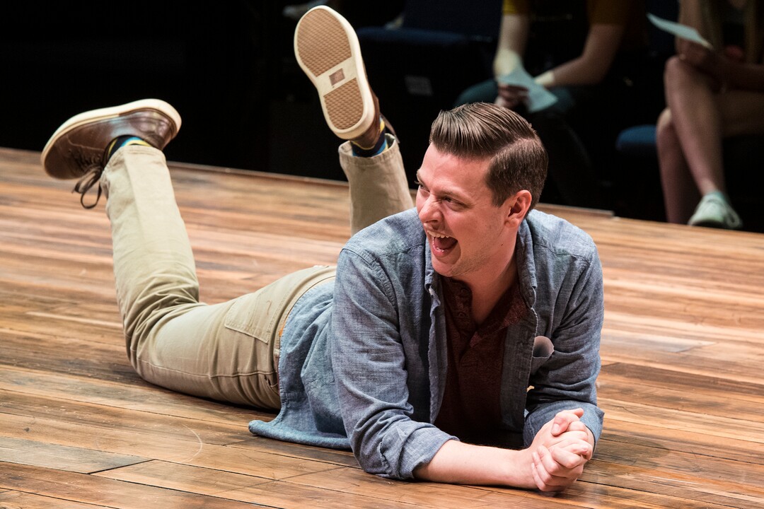 (Photo courtesy Karl Hugh/Utah Shakespeare Festival) Michael Doherty stars in the Utah Shakespeare Festival production of “Every Brilliant Thing.”