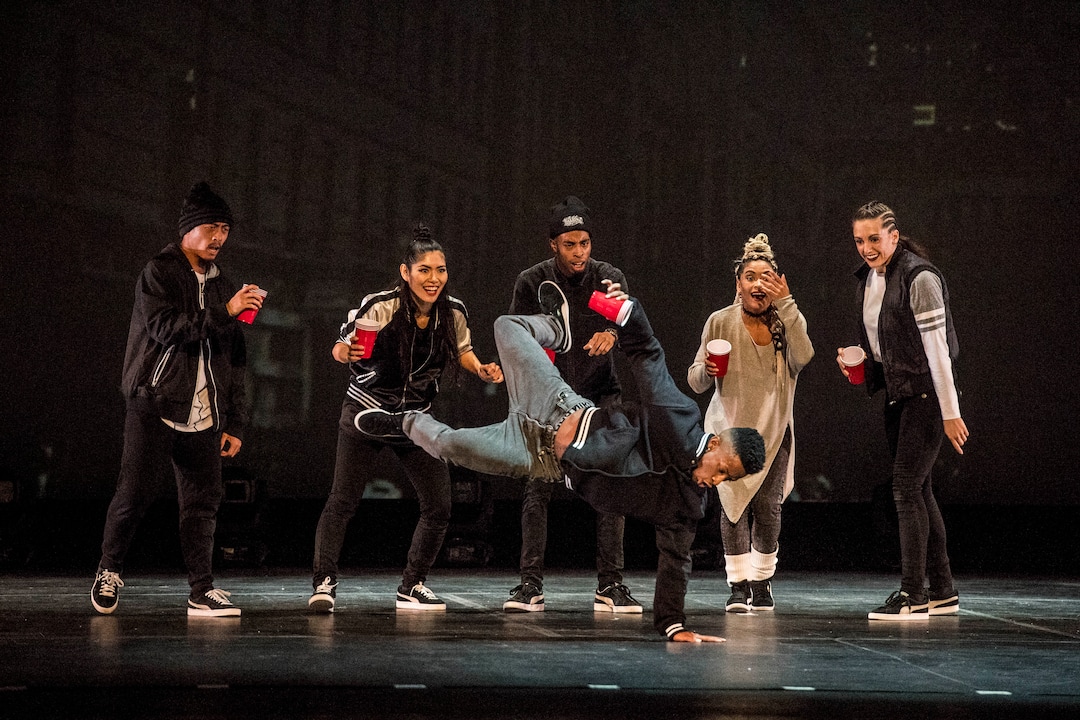 (Photo courtesy of Tim Norris) The Hip Hop Nutcracker, shown being performed at Dolby Theatre in Los Angeles on Nov, 17, 2017, combines Tchaikovsky’s music and Hoffmann’s story with a breakdancing “B-boy Dream Team,” a DJ, an electric violinist, and an opening set from rapper Kurtis Blow. The show takes place at Eccles Theater in Salt Lake City on Nov. 21, 2019.