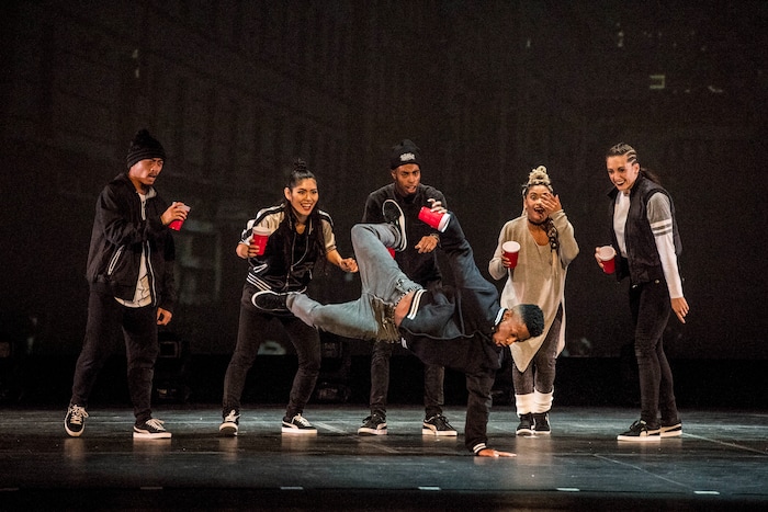 (Photo courtesy of Tim Norris) The Hip Hop Nutcracker, shown being performed at Dolby Theatre in Los Angeles on Nov, 17, 2017, combines Tchaikovsky’s music and Hoffmann’s story with a breakdancing “B-boy Dream Team,” a DJ, an electric violinist, and an opening set from rapper Kurtis Blow. The show takes place at Eccles Theater in Salt Lake City on Nov. 21, 2019.