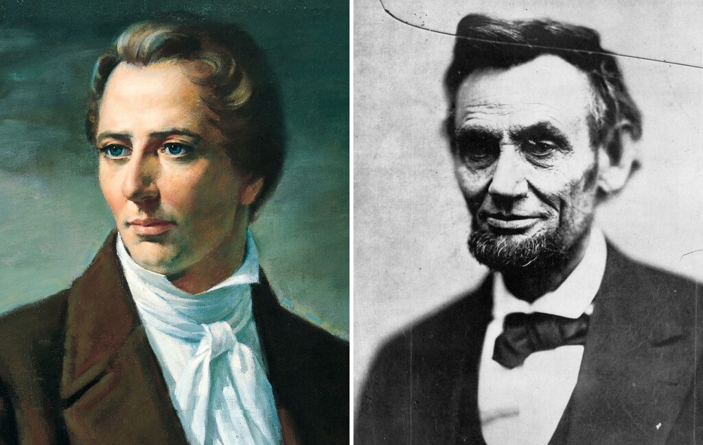 (The Church of Jesus Christ of Latter-day Saints; Alexander Gardner) Joseph Smith and Abraham Lincoln. Lincoln has been named by scholars as the greatest U.S. president. Smith, as Mormonism's founder, would certainly be seen as the faith's greatest president-prophet.