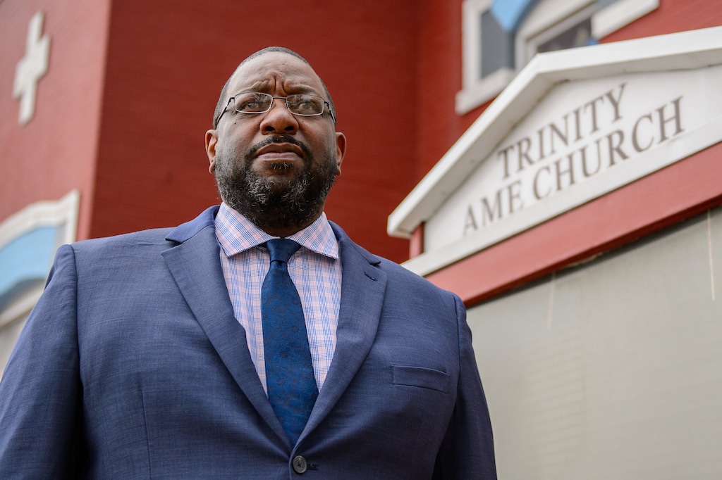(Trent Nelson  |  The Salt Lake Tribune) The Rev. Daryell Jackson at Trinity AME Church in Salt Lake City in 2021. The historic church is playing host to a Black history collection event.