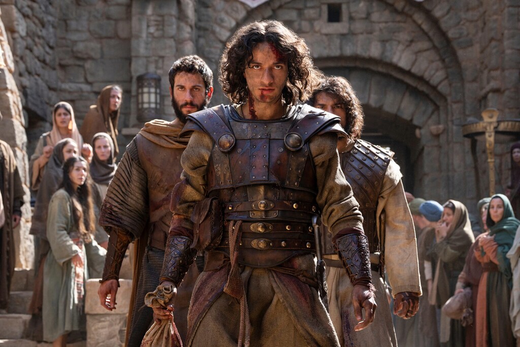(Jonathan Prime |Prime via RNS) David, portrayed by Michael Iskander, in Season 2 of Prime's "House of David."