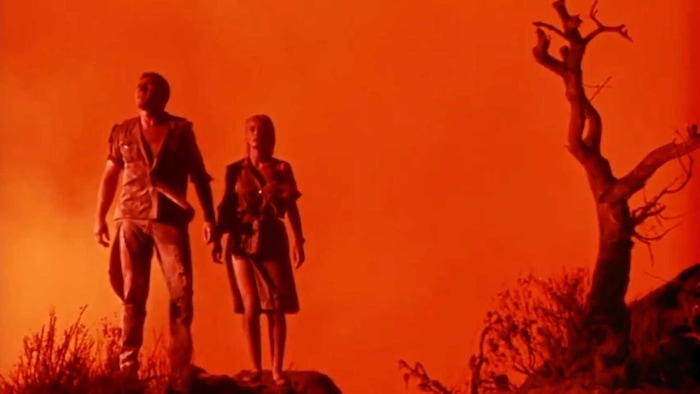 (Courtesy Paramount Pictures) Keiron Moore (left) and Janette Scott play scientists at ground zero of a globe-threatening event, in the 1965 disaster thriller "Crack in the World."