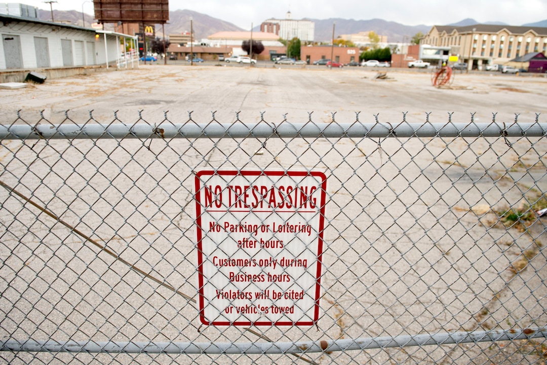 (Jeremy Harmon  |  The Salt Lake Tribune) Developers plan to remake a 12.4-acre area just west of downtown Salt Lake City. The development, called Post District, is mostly comprised of the block between 300 and 400 West and 500 and 600 South. Photographed on Thursday, Oct. 17, 2019.