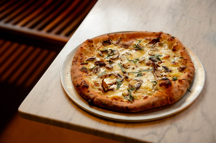 (Trent Nelson  |  The Salt Lake Tribune)Emigration Pizza at Emigration Brewing, a new pizza and small plates restaurant in Salt Lake City's Emigration Canyon, on Tuesday Dec. 10, 2019.