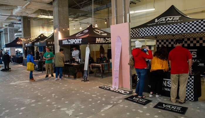 (Rick Egan | The Salt Lake Tribune) as participants celebrate winter as they check out the booths at the “Rendezvous” Mountain Culture Festival at the Gateway, Saturday, Sept. 28, 2019.